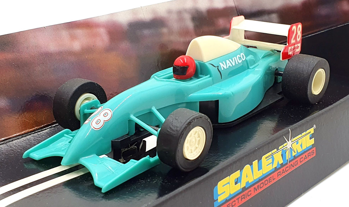 Scalextric 1/32 Scale Slotcar C613 - Formula Navico #28 - Red Helmet