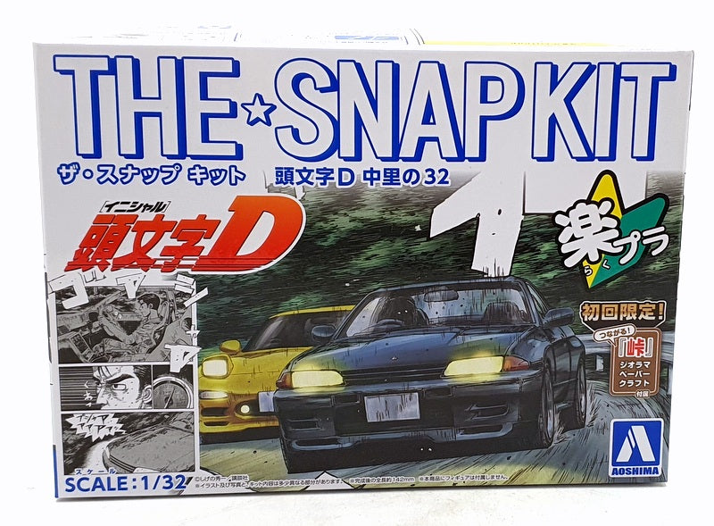 Aoshima 1/32 Scale Unbuilt Kit 06793 - Nissan Skyline R32 Initial D The ...