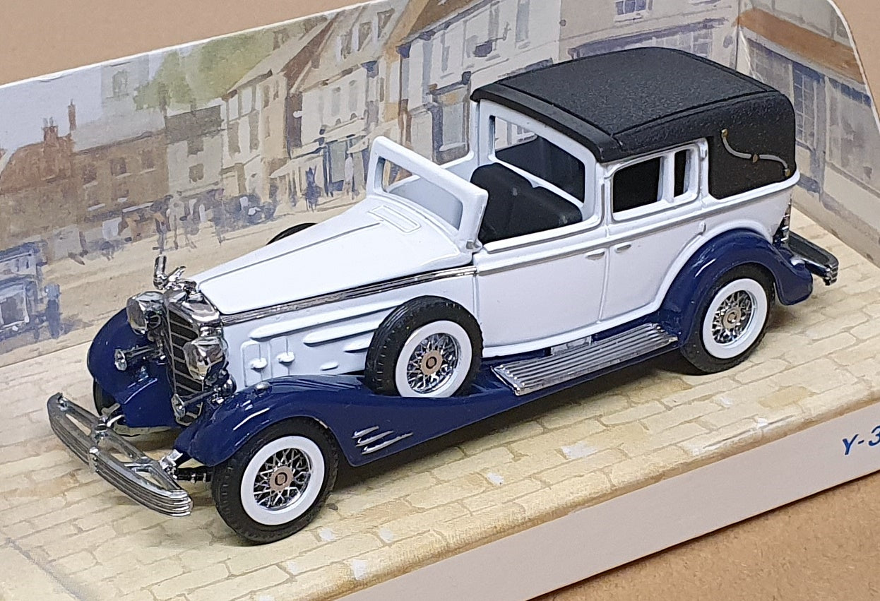 Matchbox Appx 12cm Long Diecast Y-34B - 1933 Cadillac 452 V16 - White