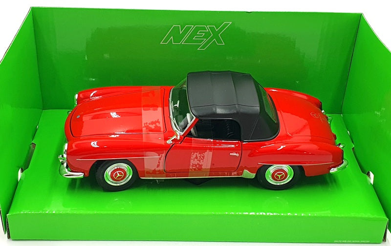 Welly NEX 1/24 Scale Diecast 24118H-W - 1955 Mercedes-Benz 190 SL - Red