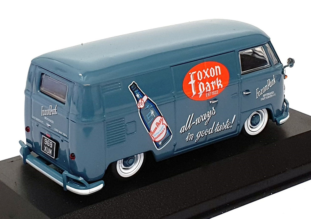 Vanguards 1/43 Scale VA14503 - VW Type 2 (T1) Panel Van Foxon Park - Blue