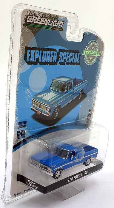 Greenlight 1/64 Scale 29967 - 1970 Ford F-100 Truck - Blue