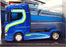Burago 1/43 Scale Haulers Custom Cabs 18-32206 - Scania Truck - Blue