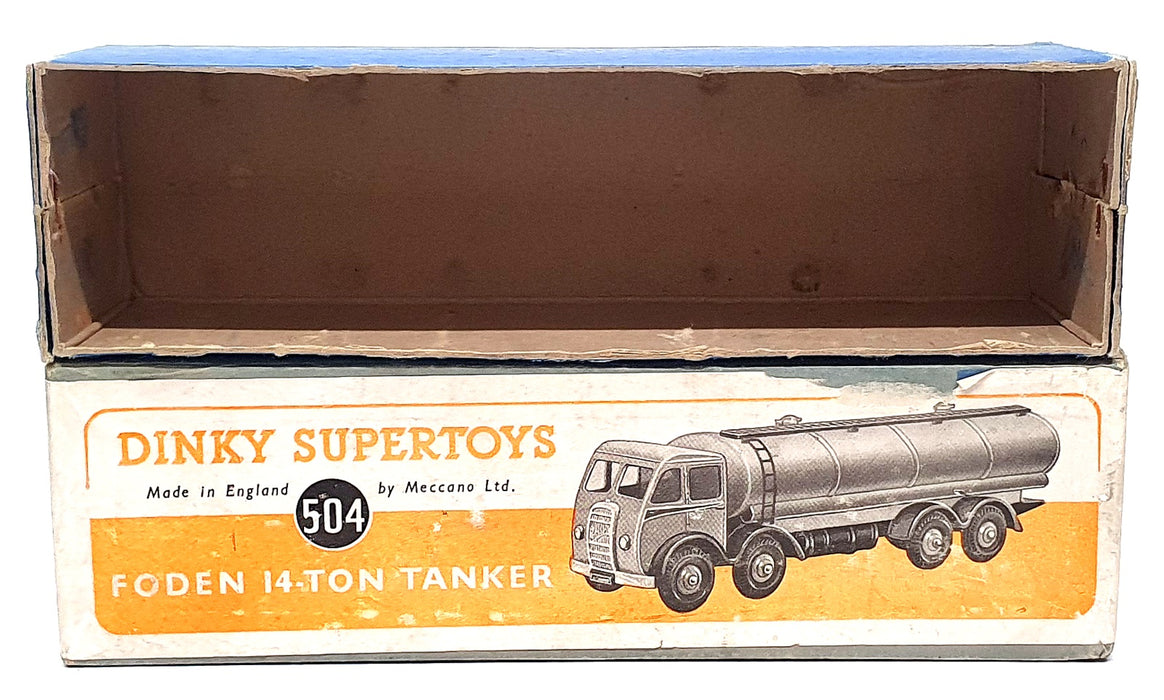 Dinky Supertoys Original Diecast 504 - Foden 14 Ton Tanker Truck - Blue/Lt. Blue