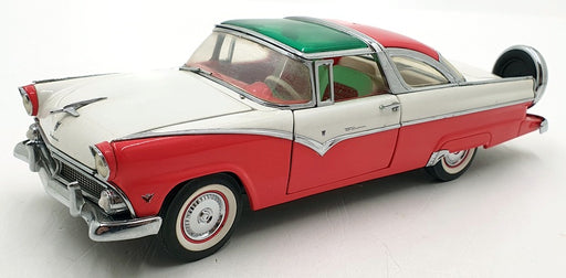 Franklin Mint 1/24 Scale B11TQ13 - 1955 Ford Fairlane Crown Victoria White/Red