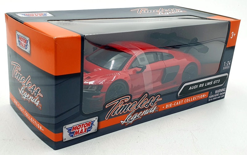Motor Max 1/24 Scale Diecast 79380 - Audi R8 LMS GT3 - Red