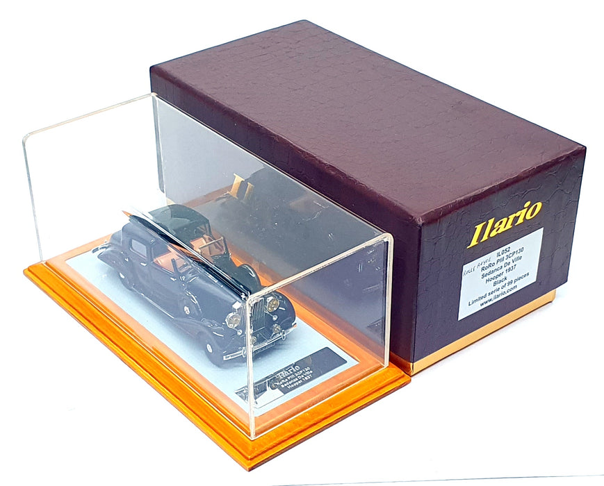 Ilario 1/43 Scale IL052 - 1937 Rolls Royce Phantom III Sedanca De Ville - Black