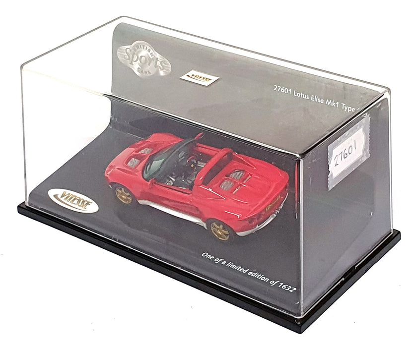 Vitesse 1/43 Scale Diecast 27601 - Lotus Elise Mk1 Type 49 - Red/White
