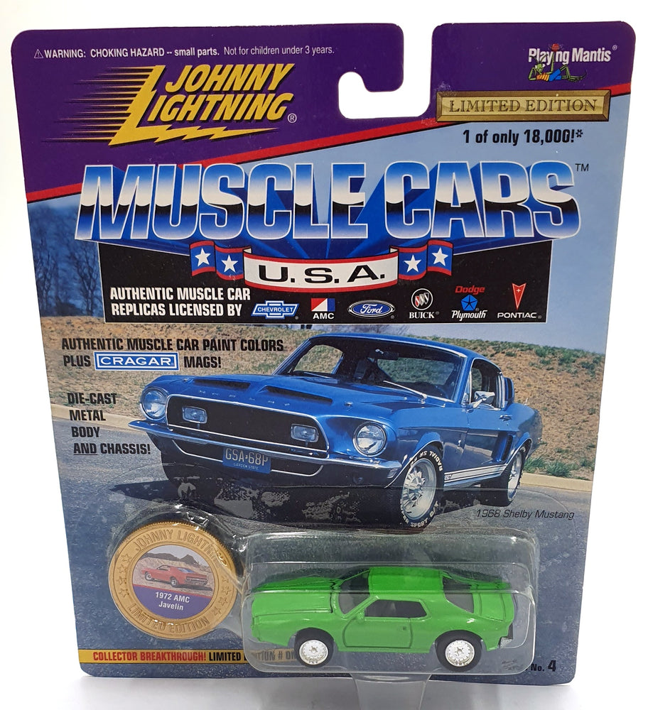 Johnny Lightning 1/64 Scale 202-04 Muscle Cars USA 1972 AMC Javelin - B. Green
