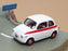 Universal Hobbies 1/43 Scale UH02D - Fiat Nuova 500 Sport Diorama - White/Red