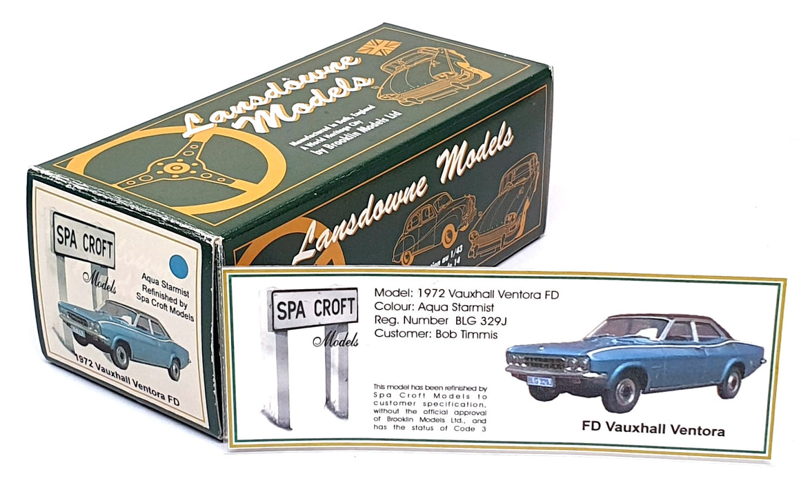 Lansdowne Spa Croft 1/43 Scale LDM32 - 1972 Vauxhall Ventora FD REWORKED