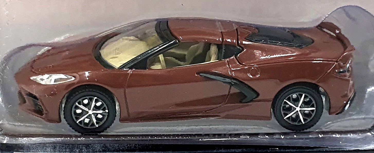 Greenlight 1/64 Scale 68020-B - 2022 Chevrolet Corvette C8 Stingray Coupe Brown