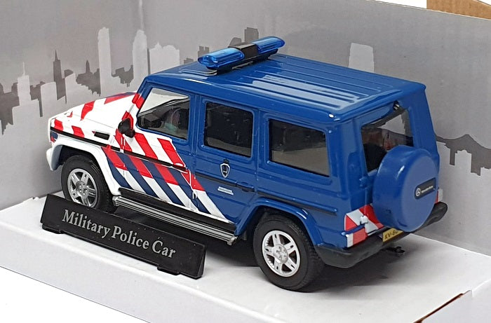 Cararama 1/43 Scale 4-53341 - Mercedes Benz Military Police Car - Blue/White/Red