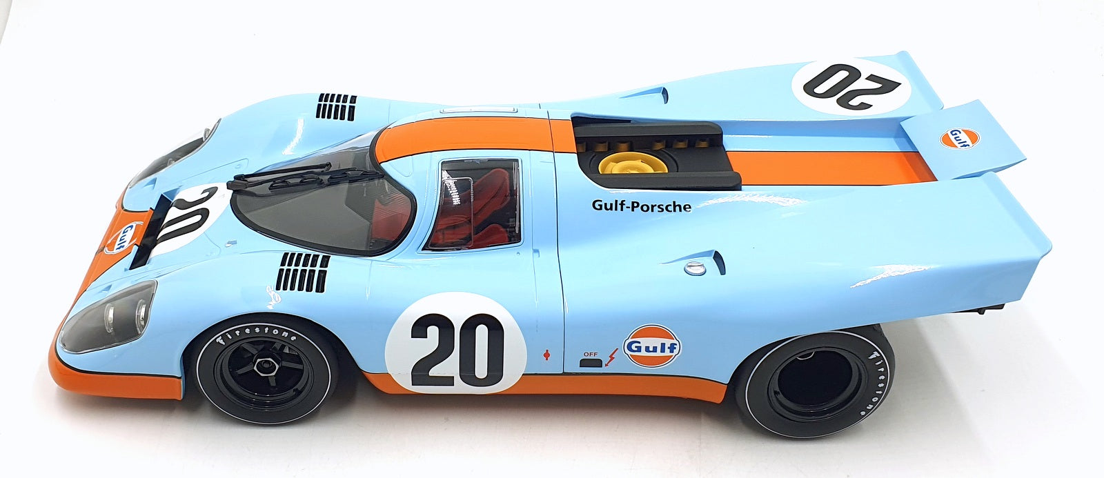 Norev 1/12 Scale 127500 - Porsche 917 24H France 1970 #20 Gulf Siffert/Redman