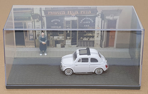 Solido 1/43 Scale Diecast SD005 - 1957 Fiat 500 Diorama - White