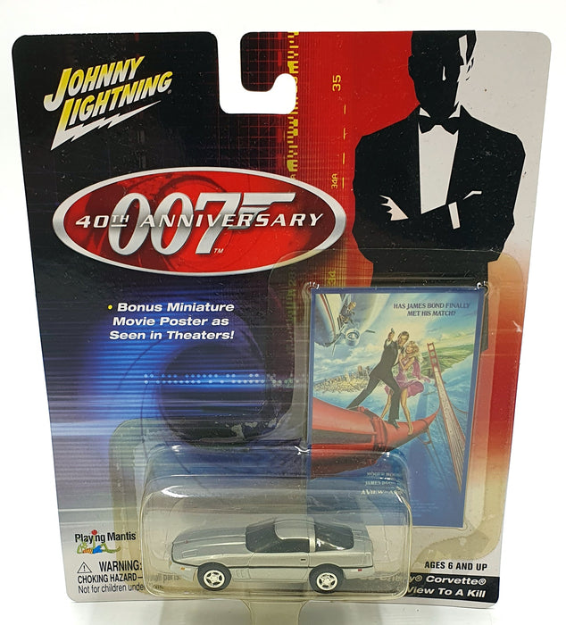 Johnny Lightning 1/64 Scale 261-05 - 1985 Chevrolet Corvette 007 A View To Kill