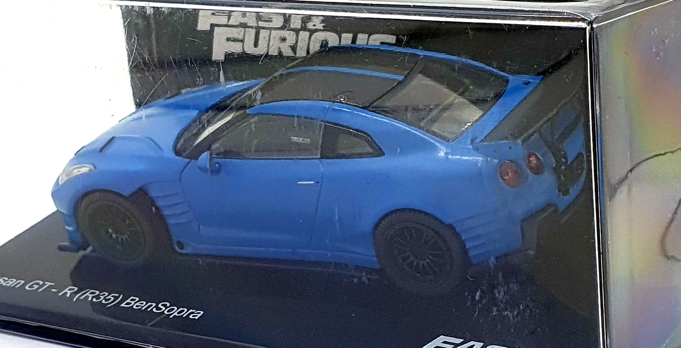 DeAgostini 1/43 Scale F220CMC076 Fast and Furious Nissan GT-R R35 BenSopra Blue