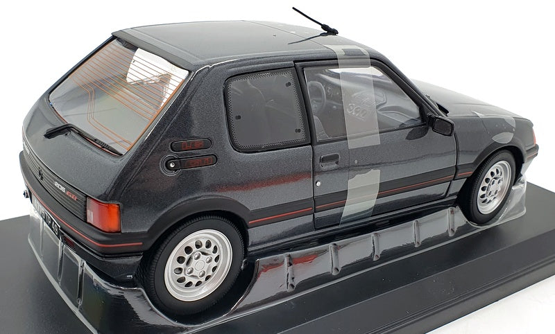 Norev 1/18 Scale Diecast 184845 - Peugeot 205 GTi 1.6 1988 - Graphite Grey