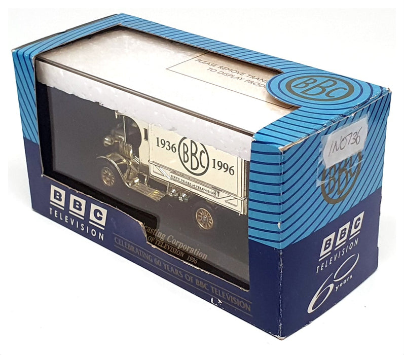 Lledo 9cm Long IN0736 - BBC 60 Years Of Television 1936-96 Diecast Van