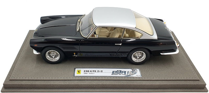 BBR 1/18 Scale Resin BBR1850E - Ferrari 250 GTE 2+2 1960 Series 1 Black/Grey