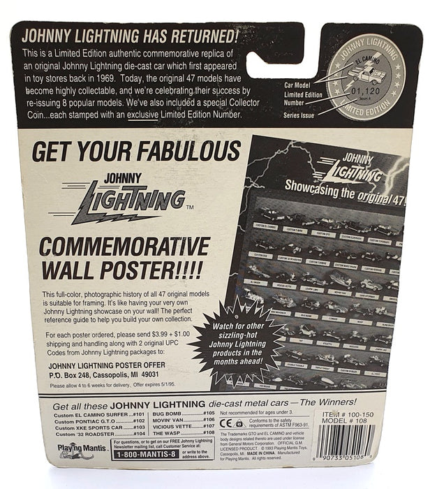 Johnny Lightning 1/64 Scale 100-150 - The Challengers Wasp - Green