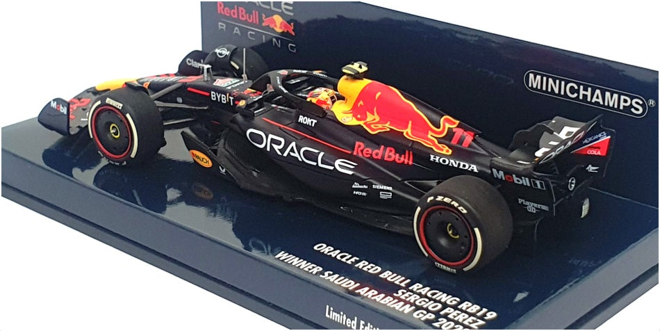 Minichamps 1/43 417 230311 - F1 Red Bull RB19 Winner Saudi Arabian GP 2023 Perez