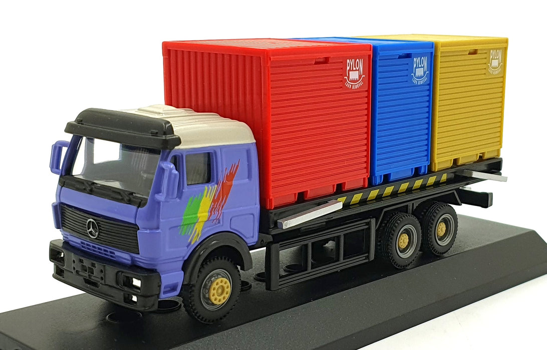Cararama 1/60 Scale 100005C - Mercedes-Benz Construction Truck with Containers