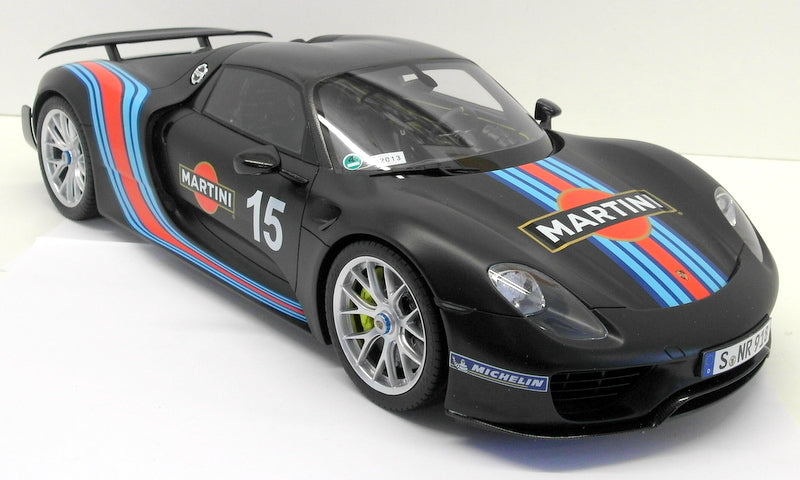 GT Spirit 1/12 Scale Resin - ZM084 Porsche 918 Spyder Martini Matt Black