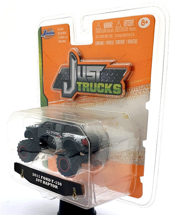 Jada Just Trucks 1/64 Scale 14020B 2011 Ford F-150 SVT Raptor Orange Box - Black