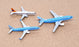 Herpa 1/1000 Scale 570039 - 3 Piece Hapag-Lloyd Set Boeing (2) Airbus (1)