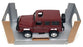 NewRay 1/32 Scale Super Friction 44323 - Mercedes Benz 300GD - Deep Red