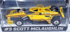 Greenlight 1/64 Scale 11564 NTT Indycar Series #3 S. McLaughlin - Blue/Yellow