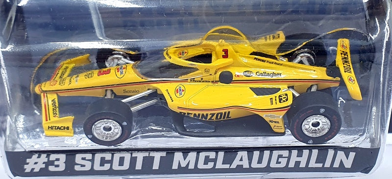 Greenlight 1/64 Scale 11564 NTT Indycar Series #3 S. McLaughlin - Blue/Yellow