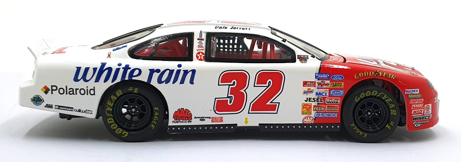 Action 1/24 Scale Diecast C249835041 - 1998 Ford Taurus #32 White Rain - Jarrett