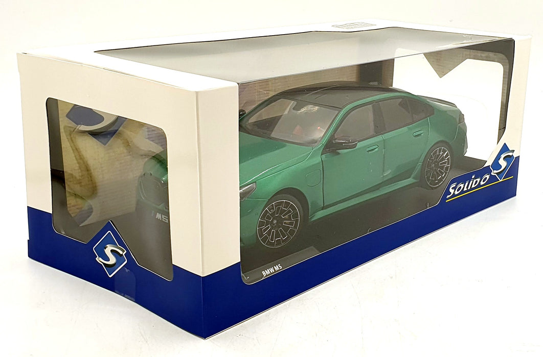 Solido 1/18 Scale S1814701 - 2025 BMW M5 - Isle of Man Green