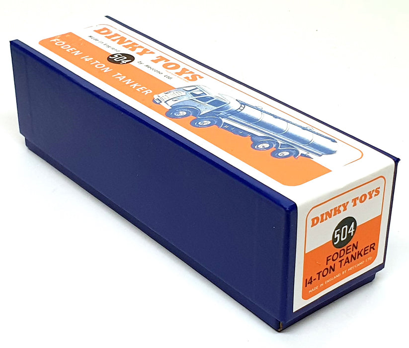  Dinky Toys 504 - Foden 14-Ton Tanker - Blue/Lt. Blue REPAINT