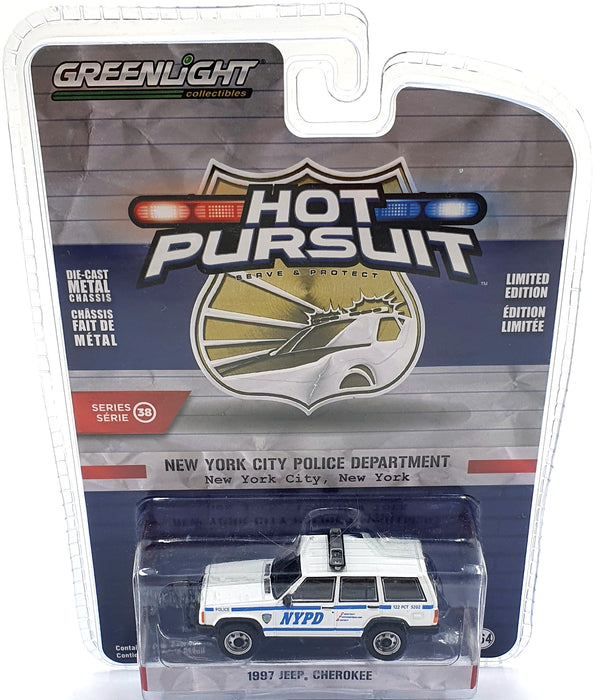Greenlight 1/64 Scale 42960-C 1997 Jeep Cherokee NYC Police Department