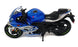Burago 1/18 Scale 18-51088 - 2021 Suzuki GSX-R1000 Motorcycle - Blue/Silver