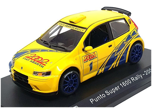 Altaya 1/43 Scale 28524B - Fiat Abarth Punto Super 1600 Rally 2002 #1 - Yellow