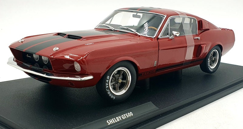 Solido 1/18 Scale S1802909 - Shelby GT500 1967 Burgundy/Black Glossy