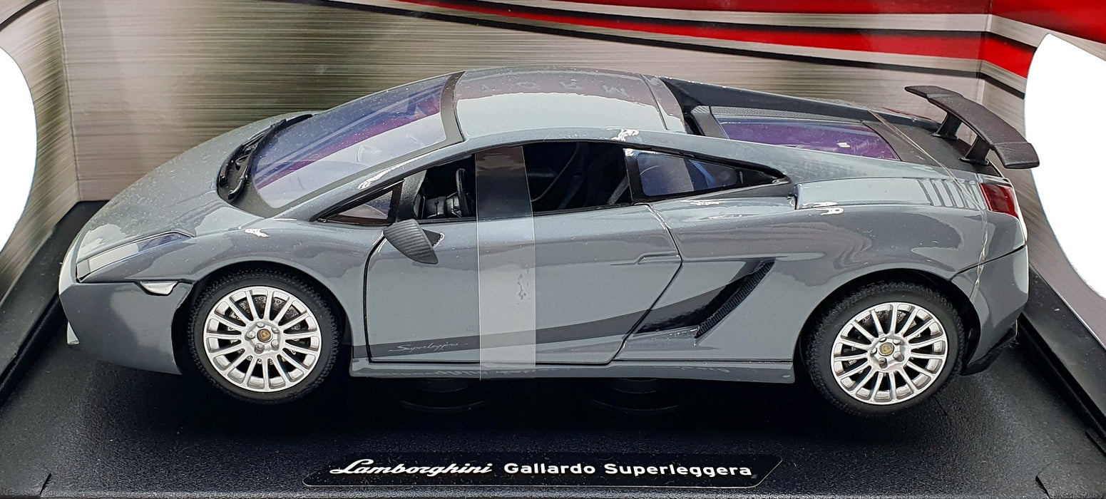 Motor Max 1/18 Scale Diecast 73181 - Lamborghini Gallardo Superleggera - Grey