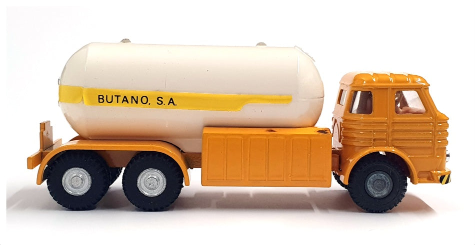 Joal Appx 15cm Long Diecast 208 - Camion Butano Tanker Truck - Yellow/White
