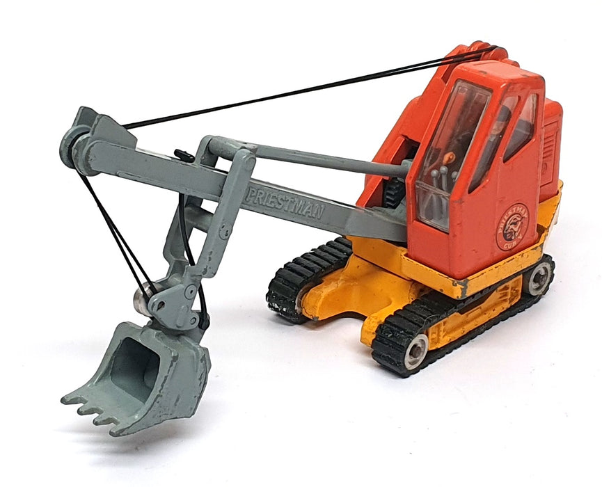 Corgi Toys Original Diecast 1128 - Priestman Luffing Shovel - Orange/Yellow