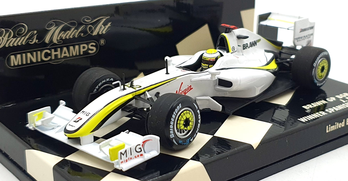 Minichamps 1/43 Scale 400 090422 - F1 Brawn GP BGP 001 #22 1st Spanish GP 2009