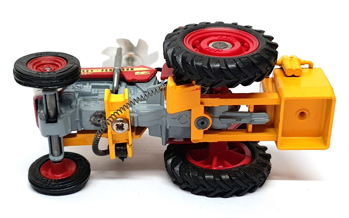 Corgi Toys Original Diecast 73 Massey Ferguson 165 Tractor With Saw - Red/Yellow