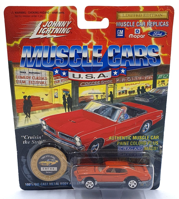 Johnny Lightning 1/64 Scale 200-120 - Muscle Cars 1969 Pontiac GTO Judge Orange
