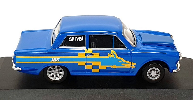 Vanguards 1/43 Scale VA07304 - Ford Cortina Mk1 John Woolfe Racing - Blue