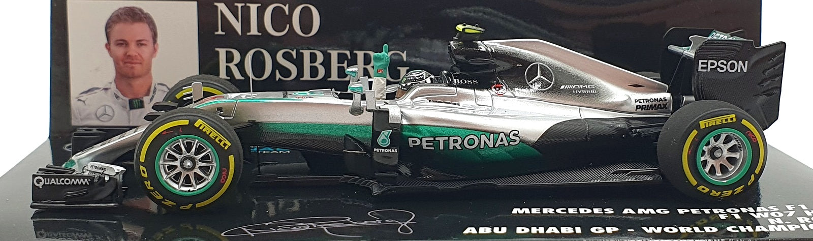 Minichamps 1/43 Scale 417 160706 Mercedes AMG Petronas F1 #6 W07 Hybrid WC 2016