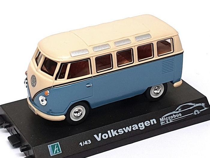 Cararama 1/43 Scale CARA03 - VW Volkswagen Microbus - Lt. Blue/Cream