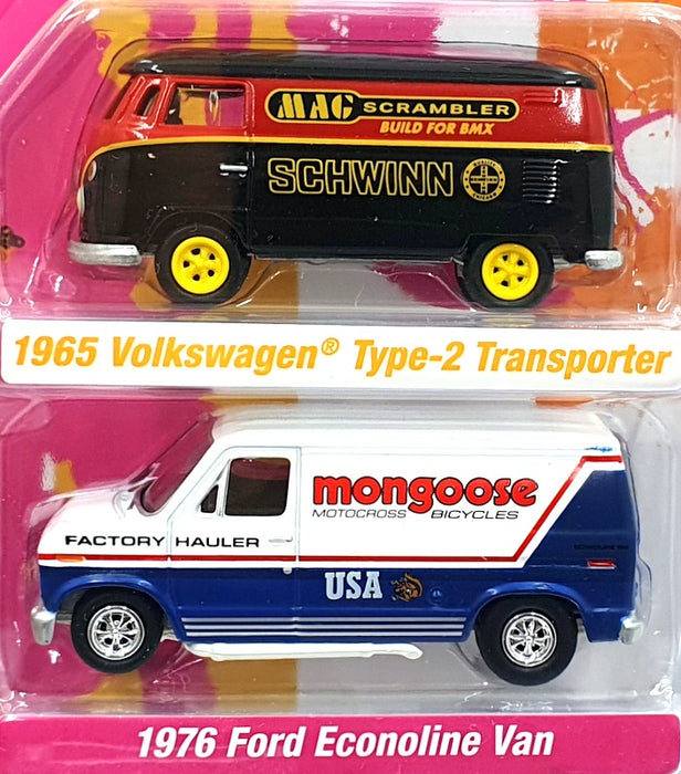 Johnny Lightning 1/64 Scale JLPK022 - BMX Freestyle Volkswagen & Ford Vans